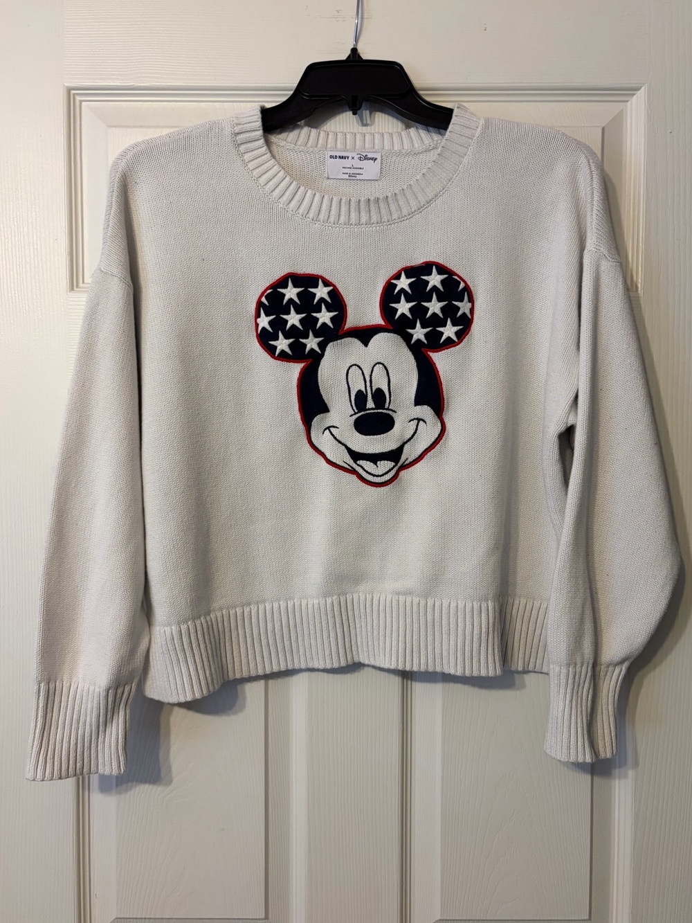 Old Navy x Disney Mickey Mouse Patriotic Graphic Sweater